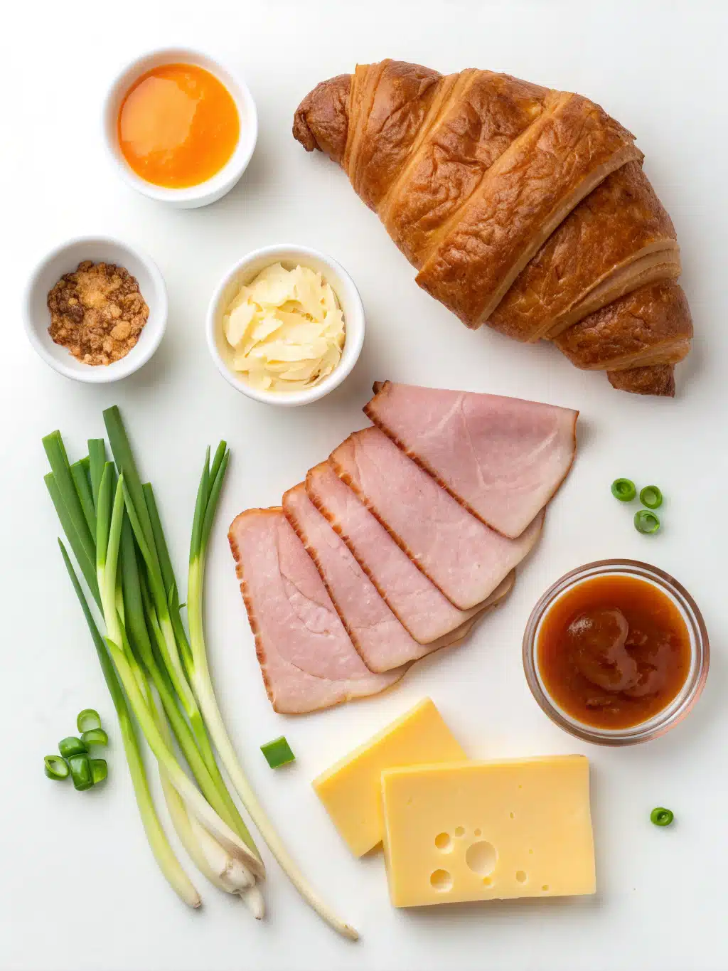 Spicy Buffalo Honey Mustard Ham and Cheese Croissant 2 Spicy Buffalo Honey Mustard Ham and Cheese Croissant