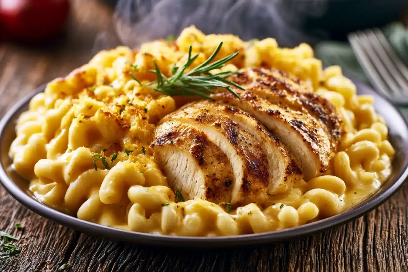Classic Mac and Cheese with Pan-Grilled Chicken 3 Classic Mac and Cheese with Pan-Grilled Chicken