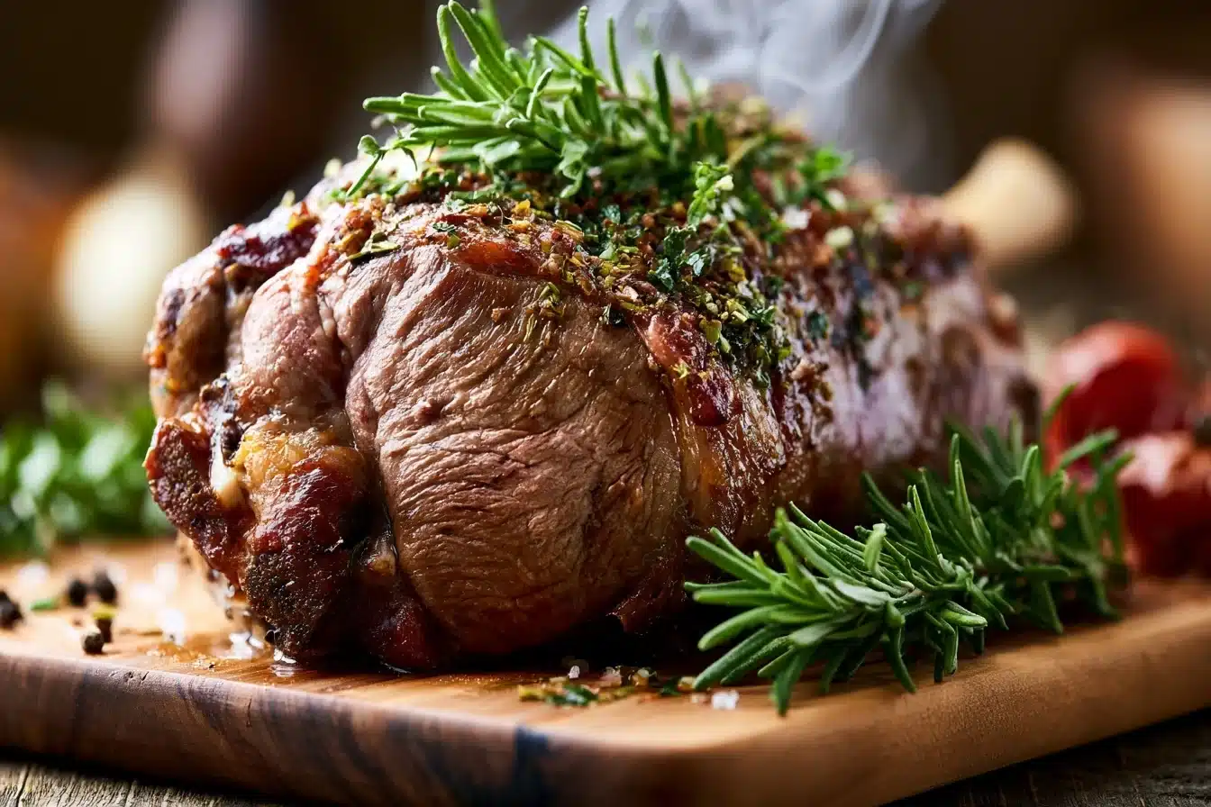 Slow-Roasted Boneless Leg of Lamb with Herbs 3 Slow-Roasted Boneless Leg of Lamb with Herbs