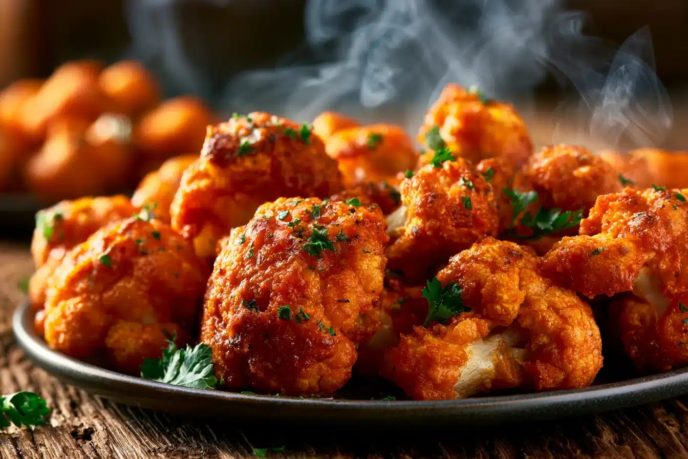 Air Fryer Buffalo Cauliflower Bites 2 Air Fryer Buffalo Cauliflower Bites