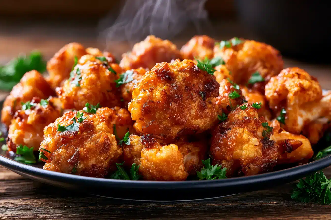 Air Fryer Buffalo Cauliflower Bites 3 Air Fryer Buffalo Cauliflower Bites
