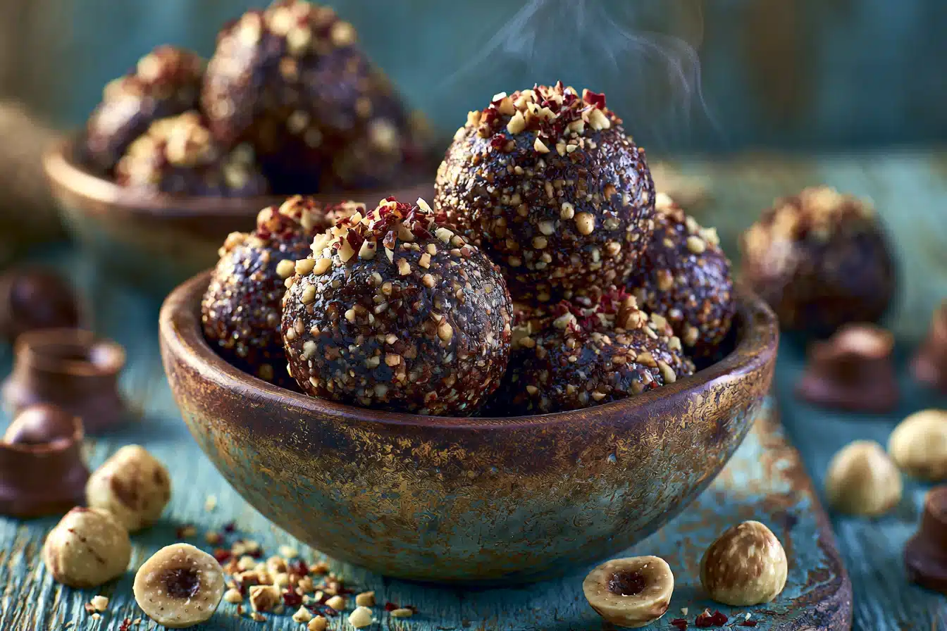 Chocolate Hazelnut Banana Energy Bites 3 Chocolate Hazelnut Banana Energy Bites