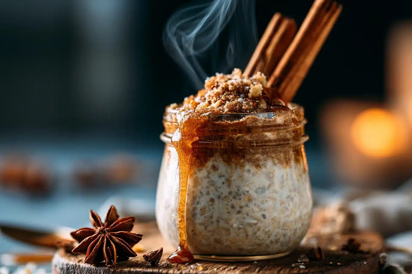 Cinnamon Roll Overnight Oats 2 Cinnamon Roll Overnight Oats