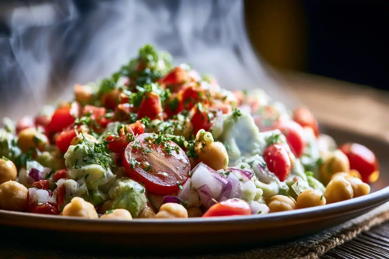 Creamy Avocado Chickpea Salad 2 Creamy Avocado Chickpea Salad