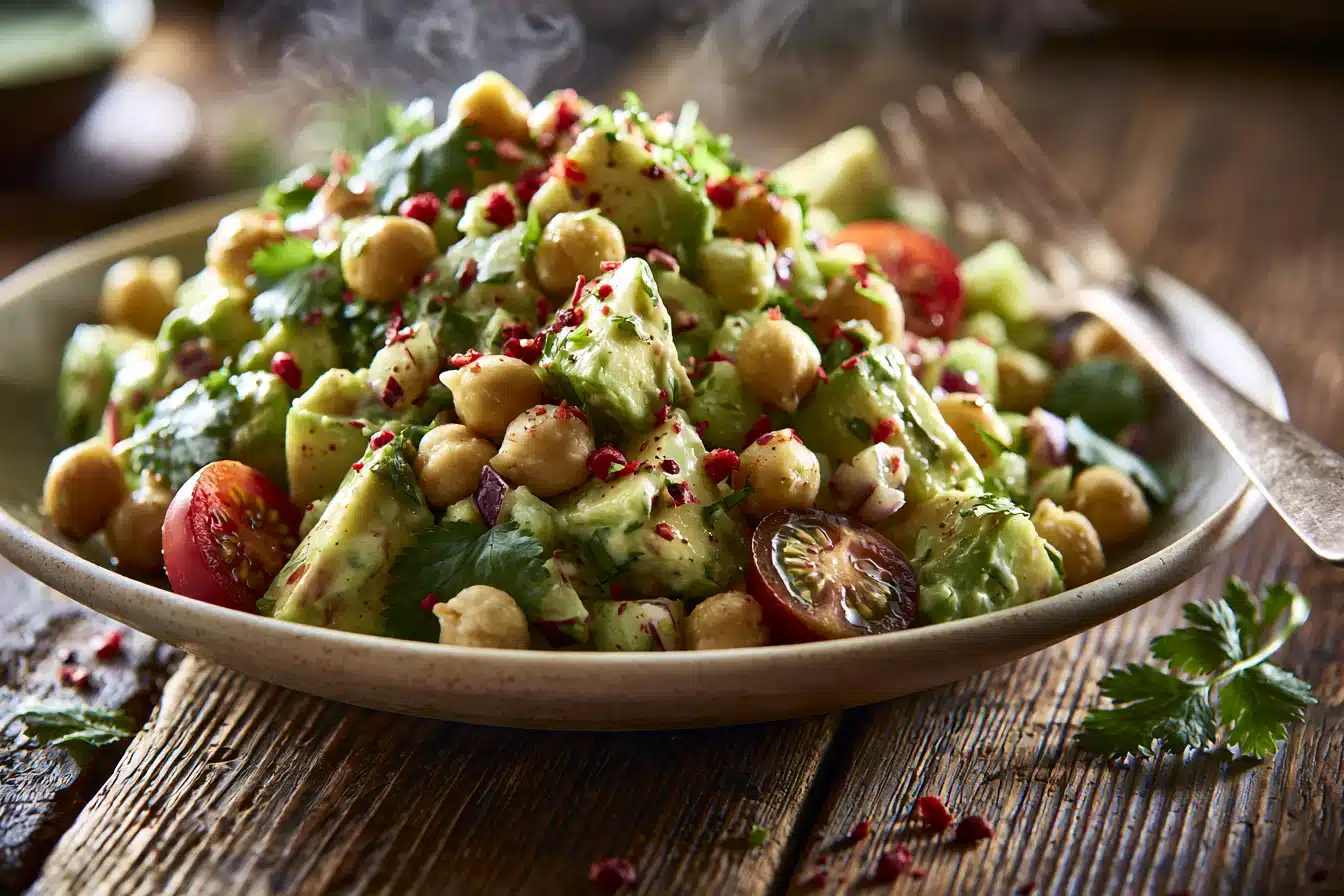 Creamy Avocado Chickpea Salad 3 Creamy Avocado Chickpea Salad