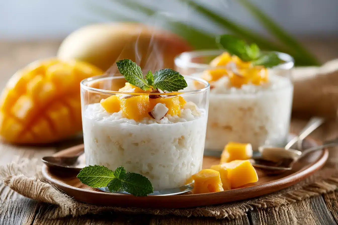 Creamy Coconut Mango Rice Pudding 2 Creamy Coconut Mango Rice Pudding