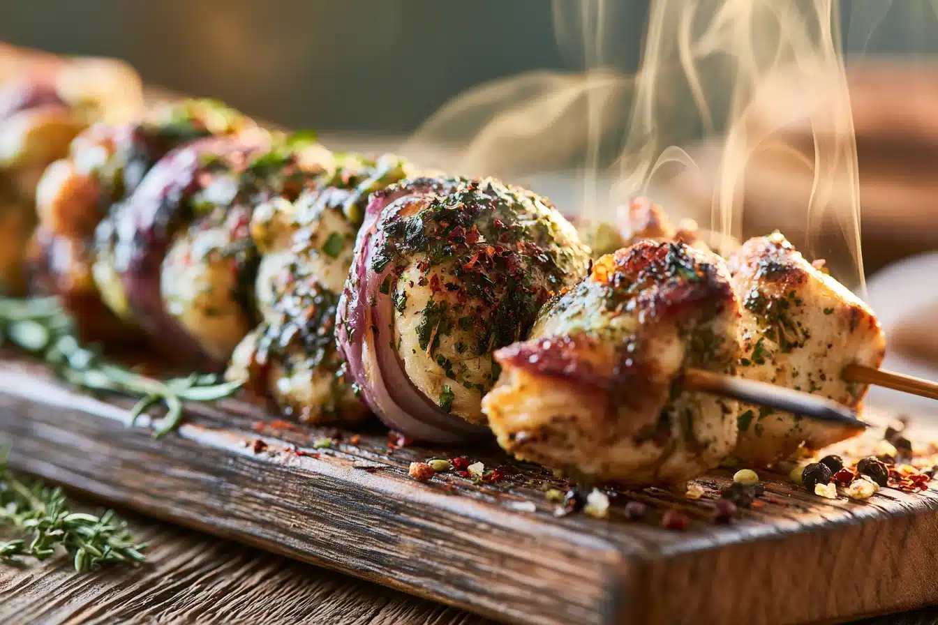 Herbed Chicken Skewers 3 Herbed Chicken Skewers