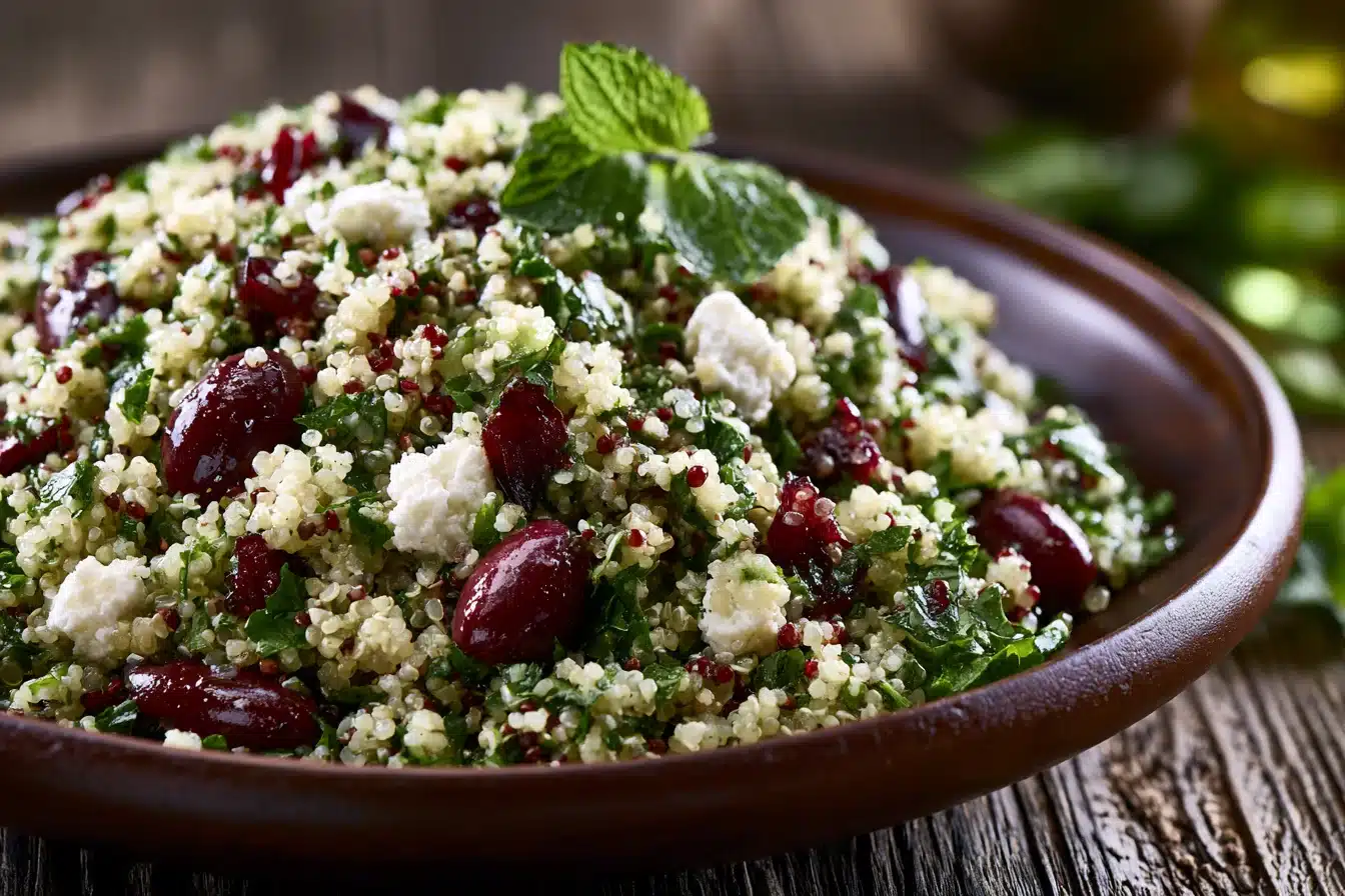 Herbed Quinoa Salad with Feta 2 Herbed Quinoa Salad with Feta