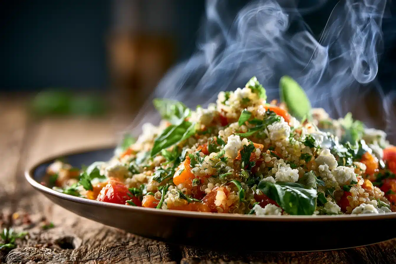 Herbed Quinoa Salad with Feta 3 Herbed Quinoa Salad with Feta