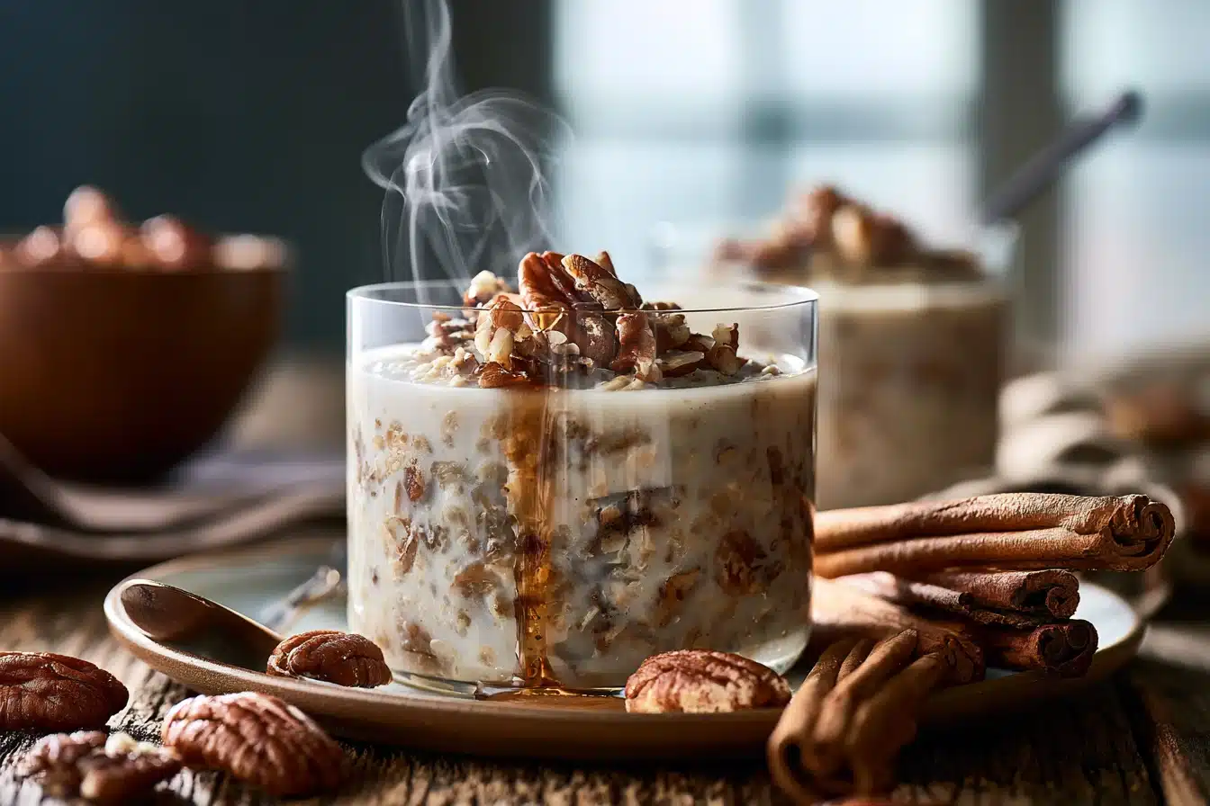 Maple Pecan Overnight Oats 2 Maple Pecan Overnight Oats