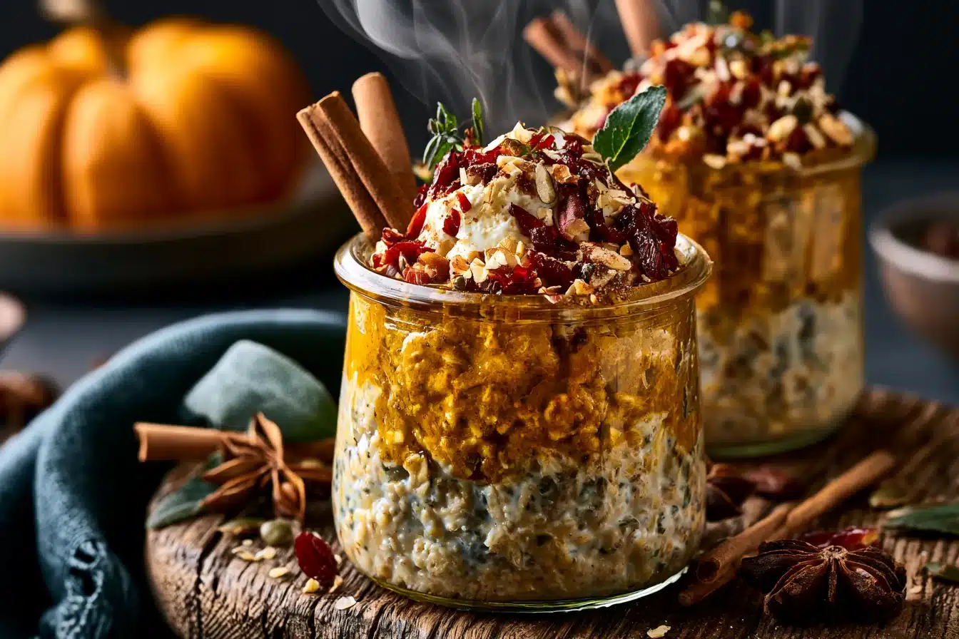 Pumpkin Spice Overnight Oats 3 Pumpkin Spice Overnight Oats