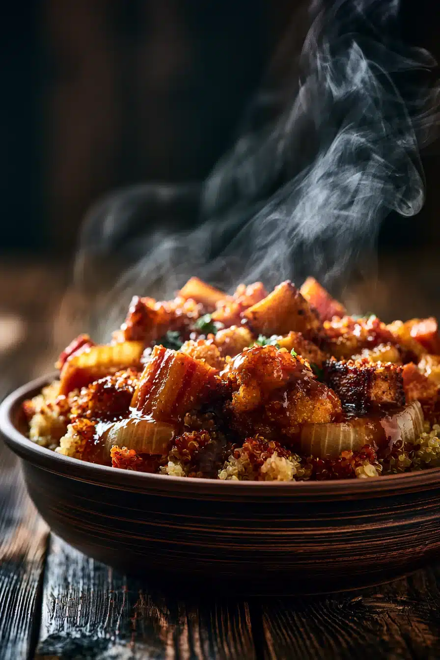 Savory Quinoa and Vegetable Bowl 2 Savory Quinoa and Vegetable Bowl with colorful vegetables and quinoa