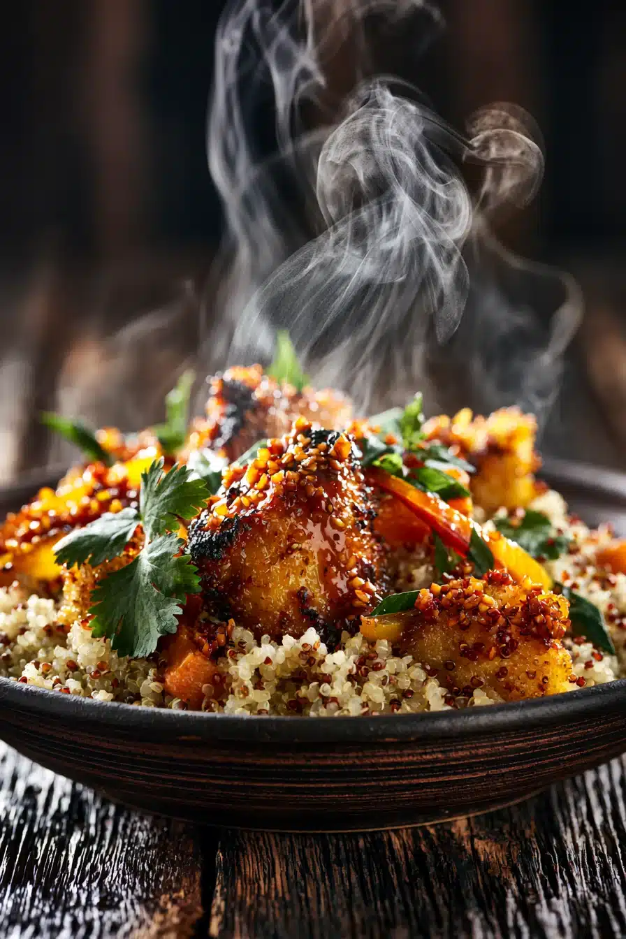 Savory Quinoa and Vegetable Bowl 3 Roasted vegetables for the Savory Quinoa and Vegetable Bowl
