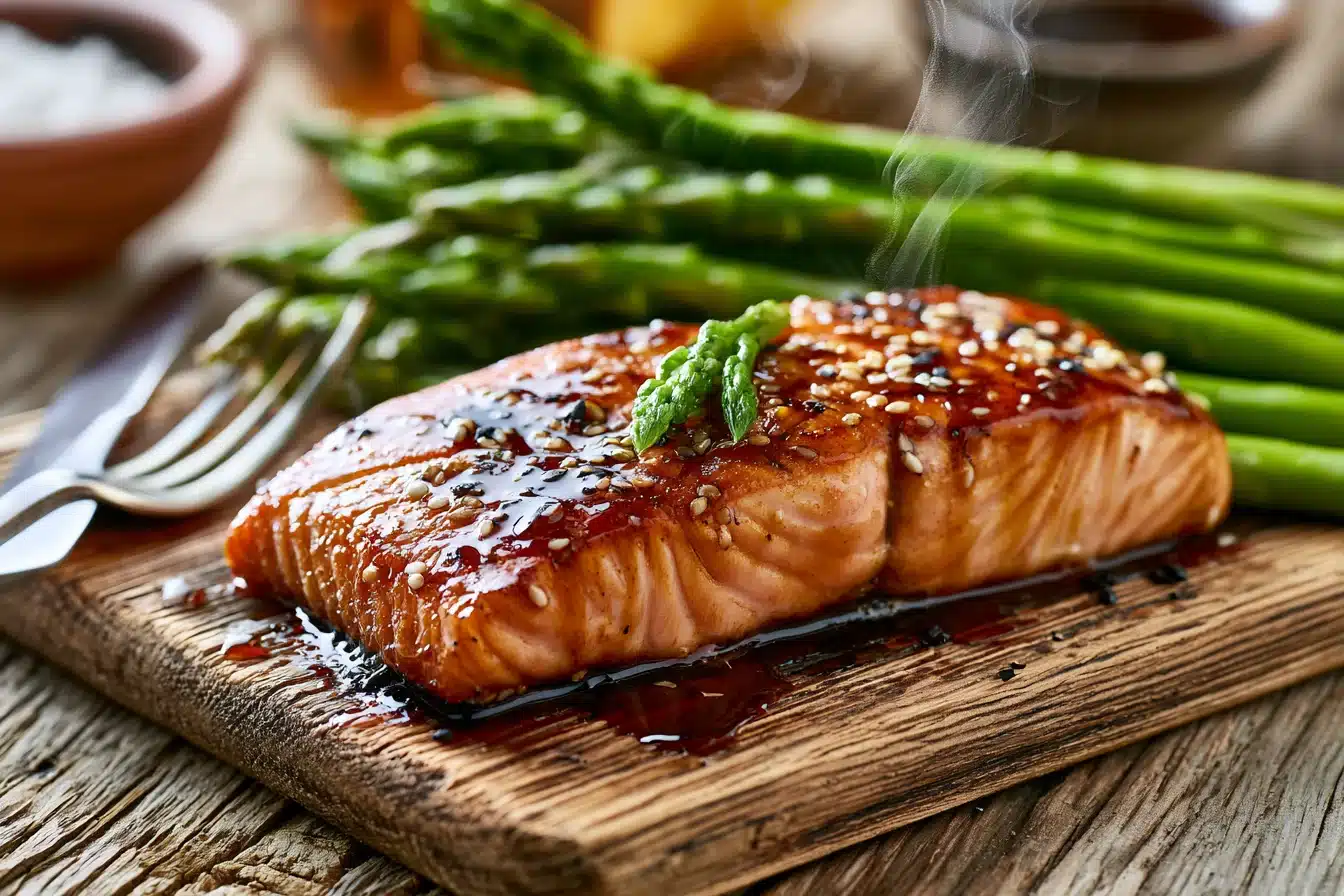 Teriyaki Salmon with Asparagus 2 Teriyaki Salmon with Asparagus