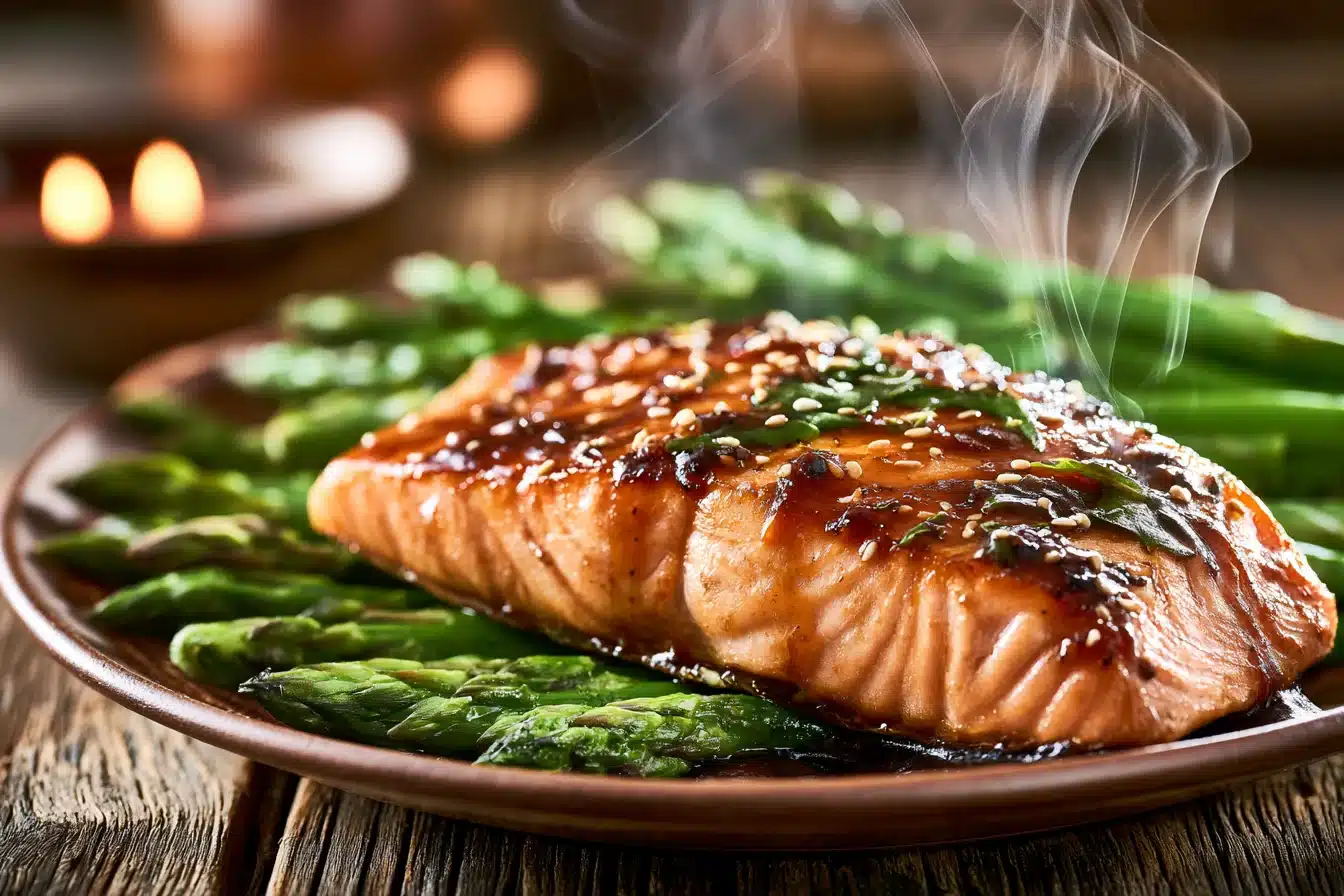Teriyaki Salmon with Asparagus 3 Teriyaki Salmon with Asparagus