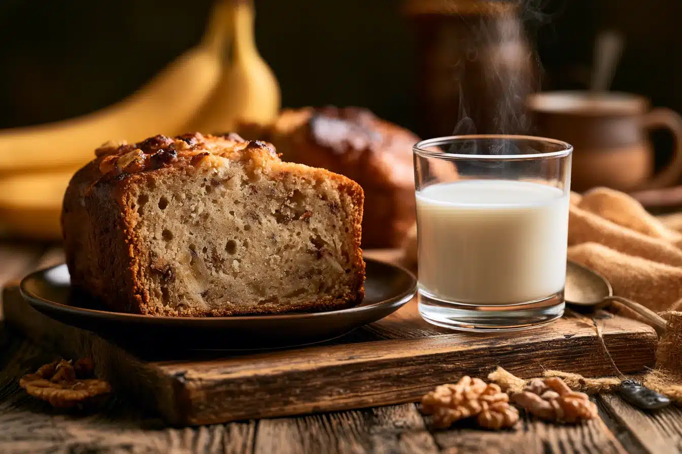 Banana Bread with Milk 2 Banana Bread with Milk