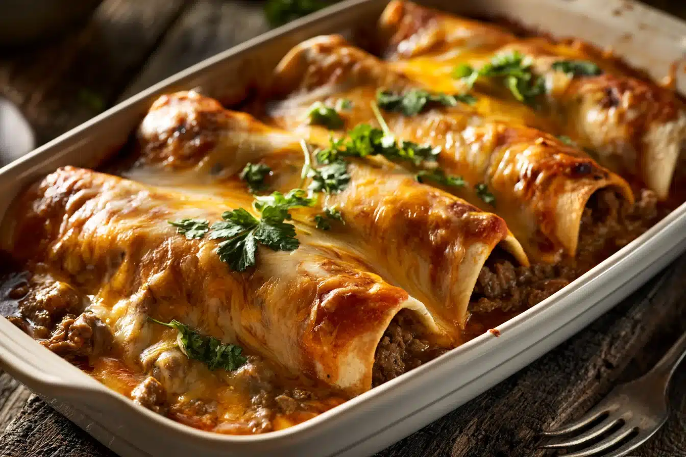 Cheesy Beef Enchiladas Recipe 3 Cheesy Beef Enchiladas Recipe