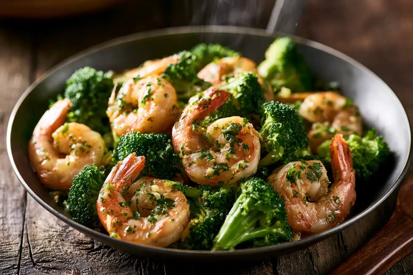 Garlic Butter Shrimp and Broccoli 2 Garlic Butter Shrimp and Broccoli