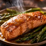 Honey Mustard Glazed Salmon with Asparagus 5 honey mustard glazed salmon